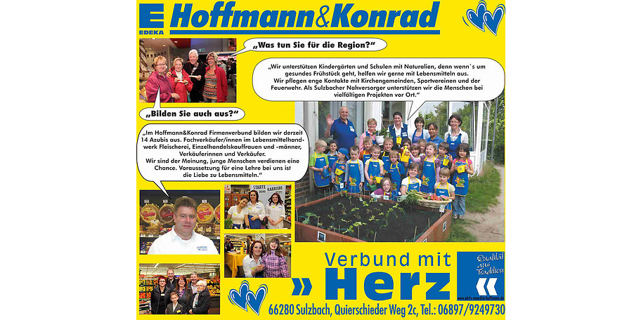 Der Aktivmarkt Hoffmann & Konrad in Sulzbach unterstützt die Region bei verschiedenen Projekten