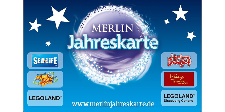 Sichern Sie sich Ihre Merlin Familienjahreskarte und erleben Sie mit Ihrer Familie 15 Attraktionen in Deutschland bei freiem Eintritt. Jetzt 50% günstiger! 