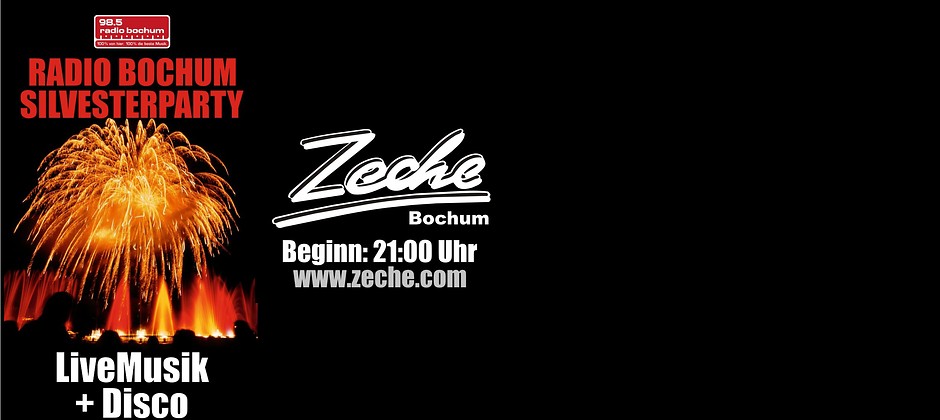 Gutschein f&uuml;r Zwei Karten zum Preis von einer! von Radio Bochum Silvesterparty in der ZECHE