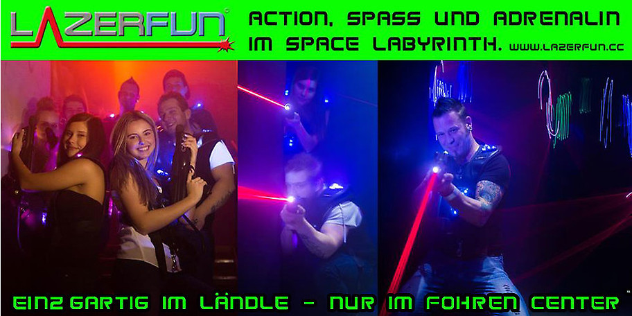 Lasertag ist eine actionreiche und in Vorarlberg einzigartige Trendsportart