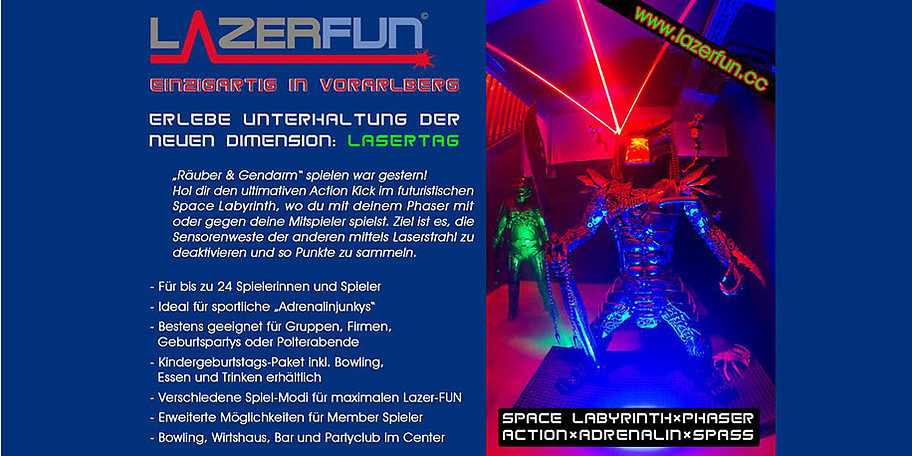 Vergleichbar ist Lasertag mit einem Hightech „Räuber und Gendarm“ Spiel