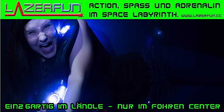Verbringen Sie einen witzigen Abend im LAZERfun in Bludenz