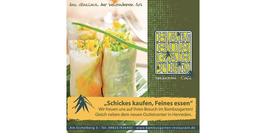Schickes kaufen, Feines essen