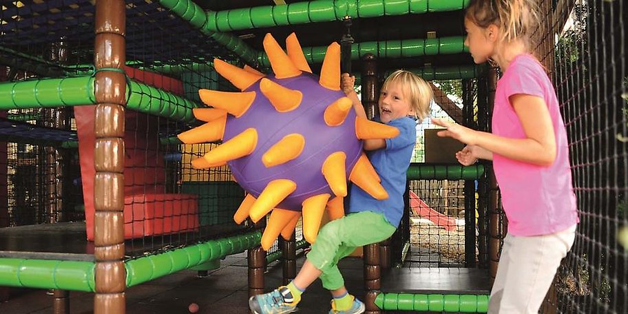 Beim Soft-Play können sich die Kleinen etwas austoben