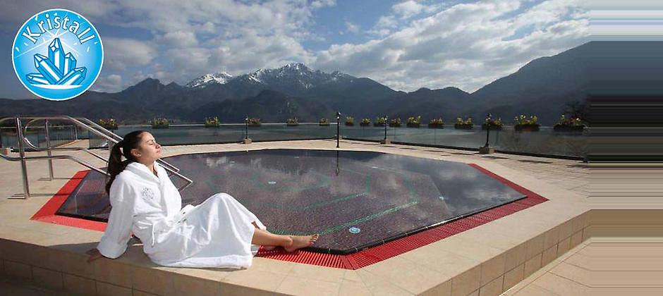 Gutschein f&uuml;r Ihre Tageskarte für Sauna und Thermalbad  von Kristall Therme Kochel am See
