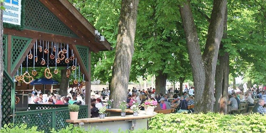 Der Biergarten in München-Sendling: Augustiner Schützengarten